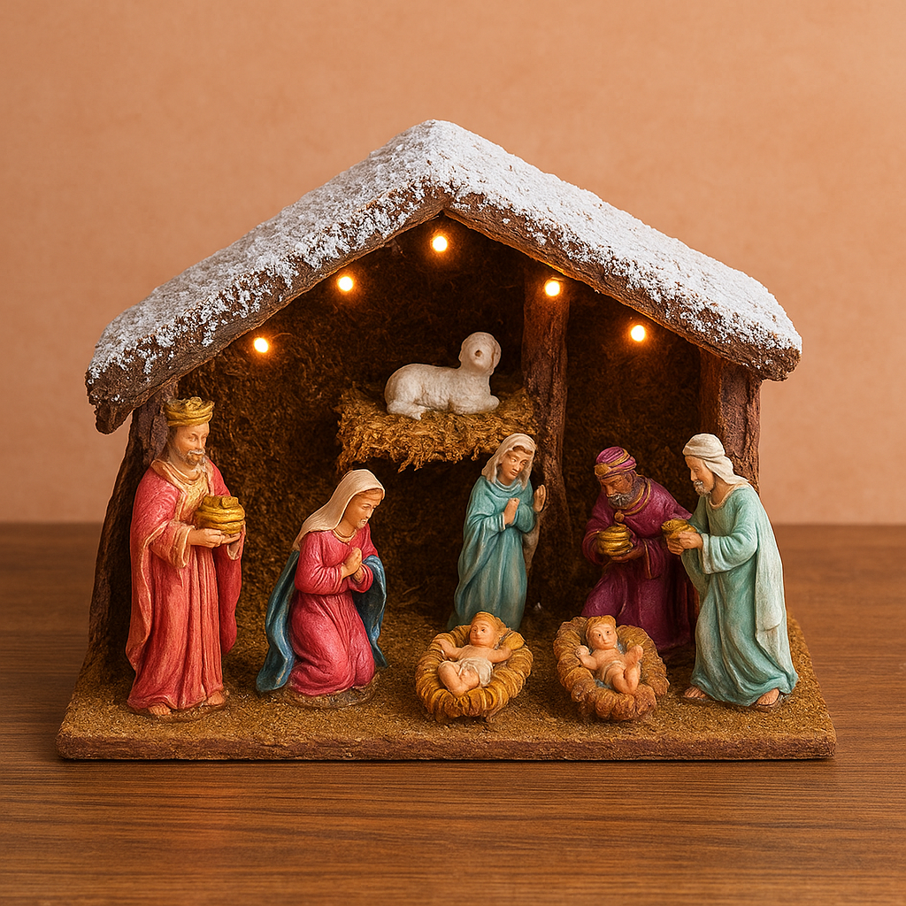 Decoratiune de Craciun Iesle cu LED